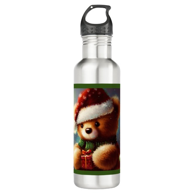 Botella De Agua Navidades Teddy Bear 2 (Anverso)