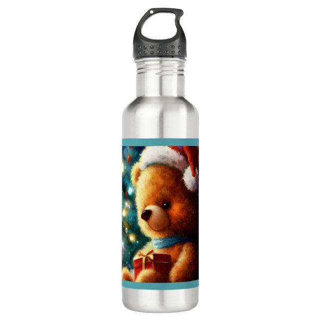 Botella De Agua Navidades Teddy Bear 3 (Anverso)