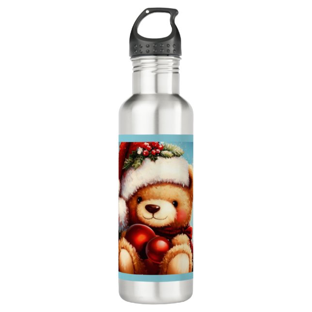 Botella De Agua Navidades Teddy Bear 4 (Anverso)