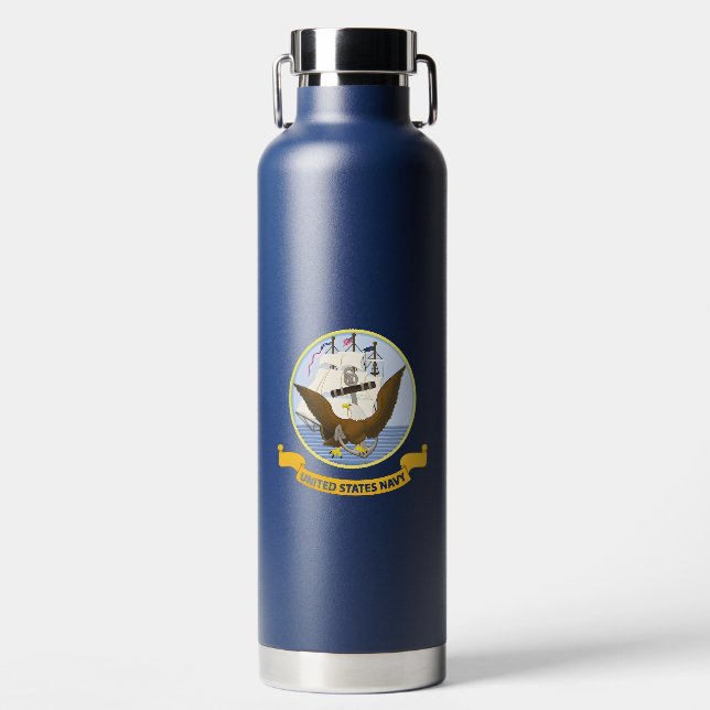 Botella De Agua Navy (Delantero)