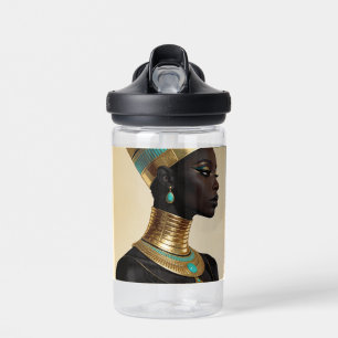 Botella De Agua Nefertiti Regresa — Antigua Reina Africana Egipcia