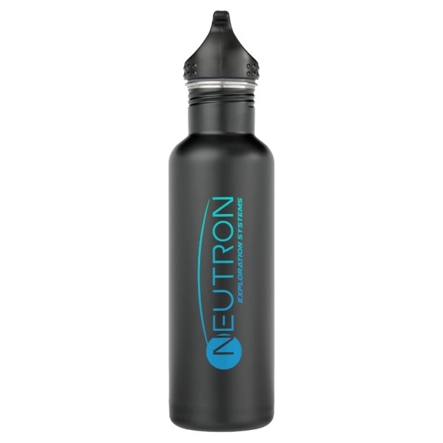 Botella de agua negra de los sistemas de la (Derecha)