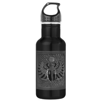 Botella de agua negra escarabajo