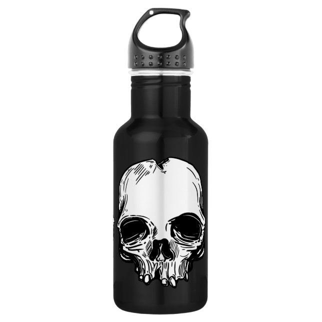 Botella De Agua Negro gótico (Anverso)