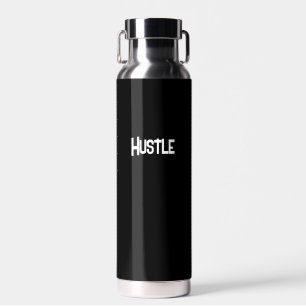 Botella De Agua Negro/Plata de bigote