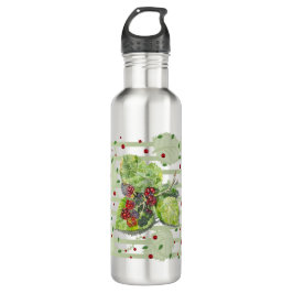 Botella De Agua NegroBerry verde y rojo