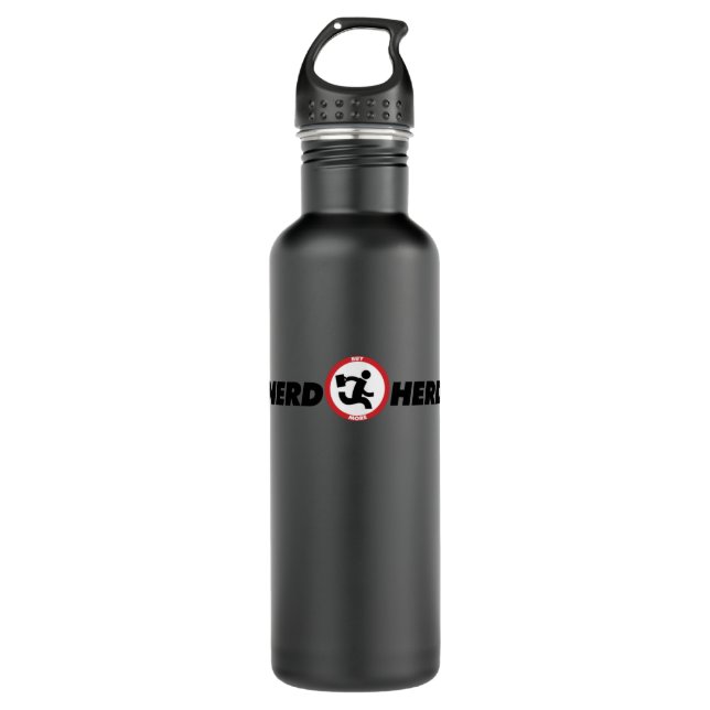 Botella De Agua Nerd Herd de Chuck (Anverso)