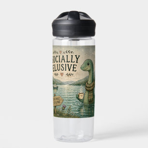 Botella De Agua Nessie esquiva socialmente criptozoología acogedor