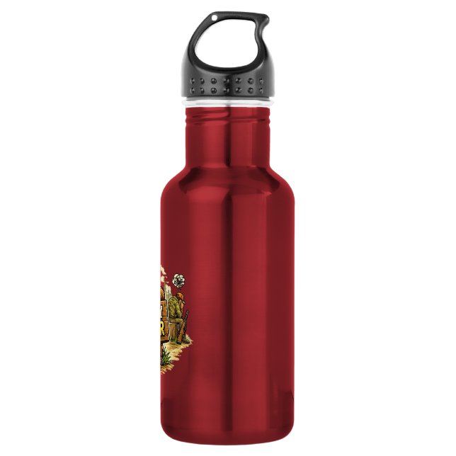 Botella De Agua Nice Try Hunter (Anverso)