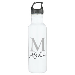 Botella De Agua Niebla luminosa monograma