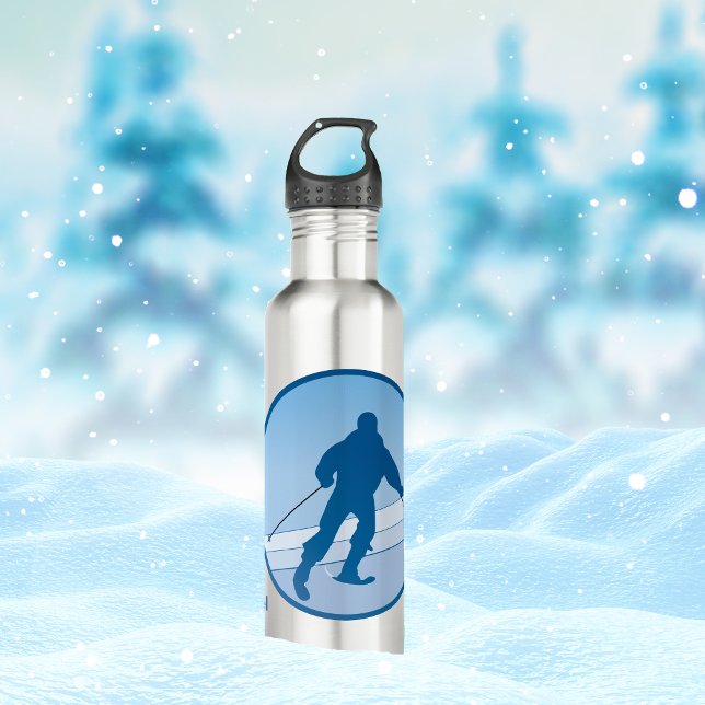 Botella De Agua Nieve azul personalizada (Subido por el creador)