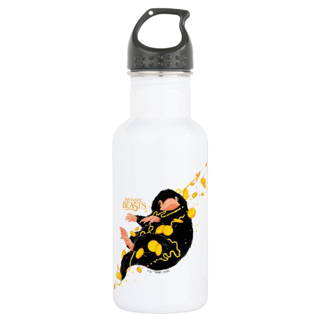 Botella De Agua Niffler Flotando Con Oro (Anverso)