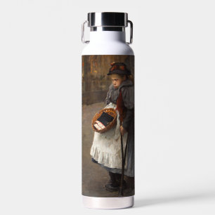 Botella De Agua Niña Cerilla Pobre Golfillo Callejero Pobreza Urba