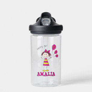 Botella De Agua Niña pequeña y aguda
