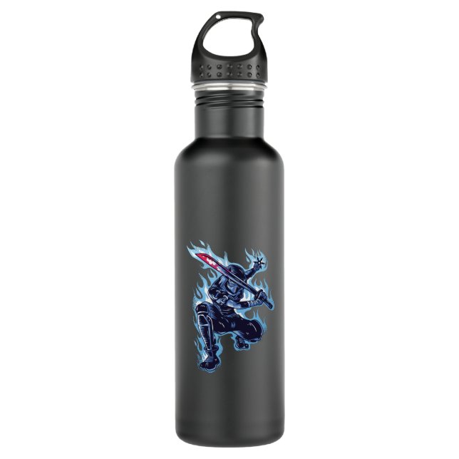 Botella De Agua Ninja azul (Anverso)