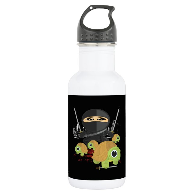 Botella De Agua Ninja con tortugas (Anverso)