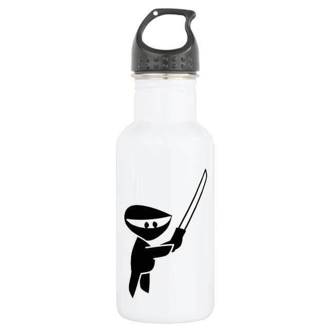 Botella De Agua Ninja que maneja una espada de Katana (Anverso)