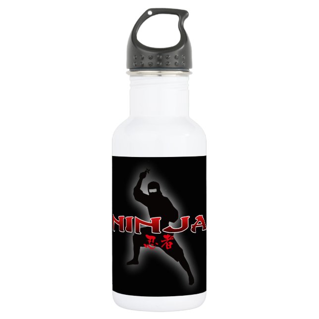 Botella De Agua Ninja Silhouette (Anverso)