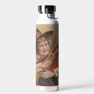 Botella De Agua Niño con Fuegos Artificiales, Bandera Americana, I