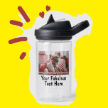 Botella De Agua Niños con foto y texto personalizados<br><div class="desc">Crea tu propia botella de agua personalizada de fotos y texto niños! Un regalo perfecto y respetuoso con el medio ambiente para volver a la escuela o cualquier deporte. Cualquier tipo de letra,  cualquier fondo,  cualquier formato de imagen y tamaño.</div>