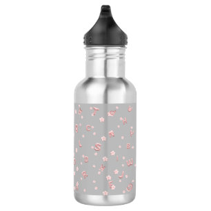 Botella De Agua Niños cortos ABC Flor alfabeta Escuela infantil