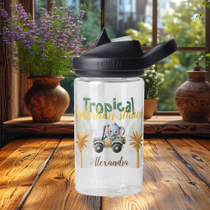 Botella De Agua Niños de animales de la jungla callejera personali