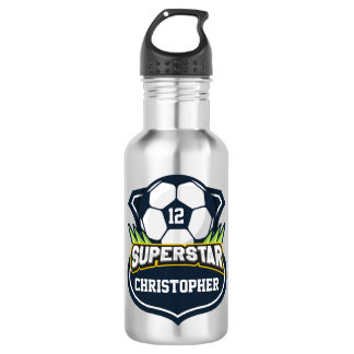 Botella De Agua Niños de fútbol superestrella