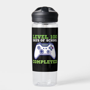 Botella De Agua Niños De Nivel 100 Días De Enseñanza Completados