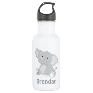 Botella De Agua Niños del elefante personalizados