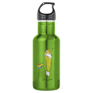 Botella De Agua Niños divertidos de Unicorn Corn