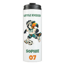 Botella de Agua Niños Nombre Personalizado Fútbol