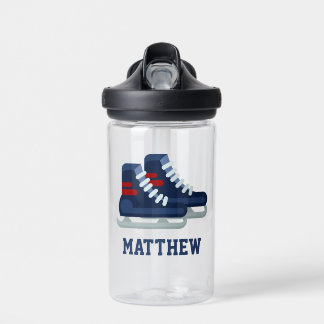 Botella De Agua Niños personalizados de hockey sobre hielo