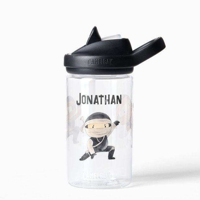 Botella De Agua Niños personalizados de Ninja | Nombre personaliza (Subido por el creador)