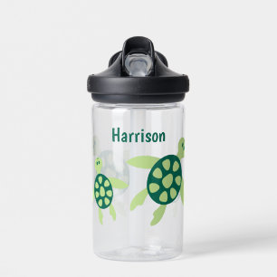 Botella De Agua Niños Tortugas Natantes Personalizadas