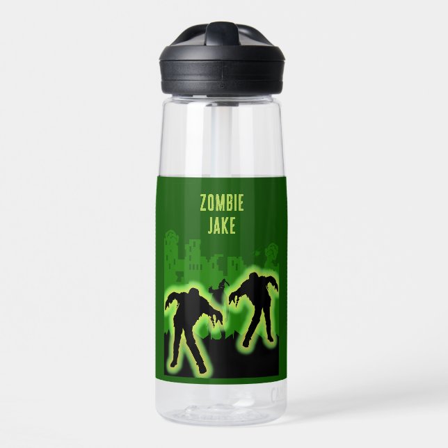 Botella De Agua Niños zombis apocalípticos (Delante)