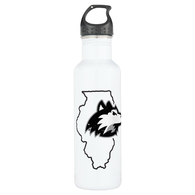 Botella De Agua NIU Huskies Estado Love (Anverso)