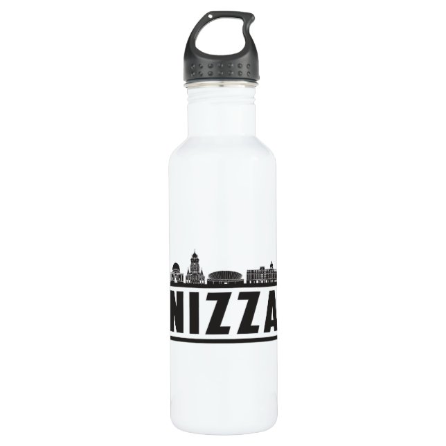 Botella De Agua Nizza City Skyline Cityscape Viaje Gracioso Regalo (Anverso)