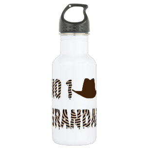 Botella De Agua No 1 Abuela Con Gorra De Vaquero