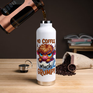 Botella De Agua No Café Mucho Malhumor