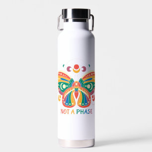 Botella De Agua No es una fase - Orgullo mariposa colorido LGBTQ