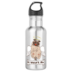 Botella De Agua No fue una cita graciosa de ángel pug de mí