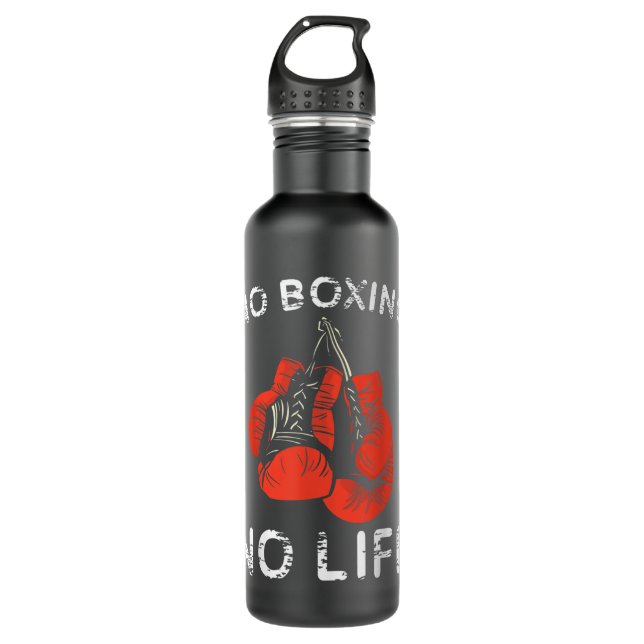 Botella De Agua No hay boxeo ni vida como boxeo gracioso 518 (Anverso)
