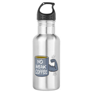 Botella De Agua No hay café débil