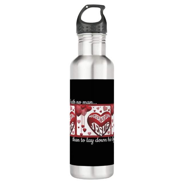 Botella De Agua No hay mayor amor© Thermal Tumbler (Anverso)