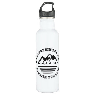 Botella De Agua No hay montaña demasiado alta, no hay rastro demas