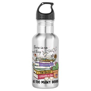 Botella De Agua No hay nada como tantos libros