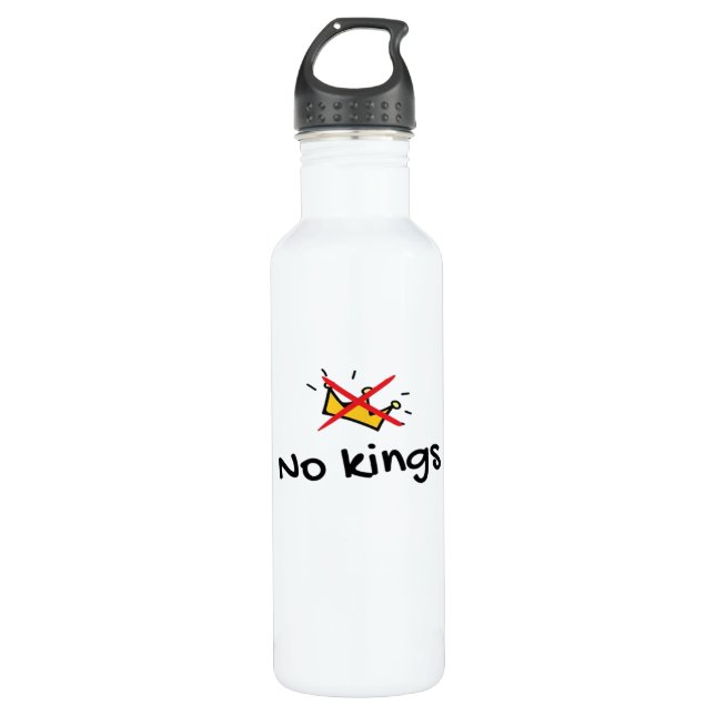 Botella De Agua No Kings In America Classic Retro Style (Anverso)