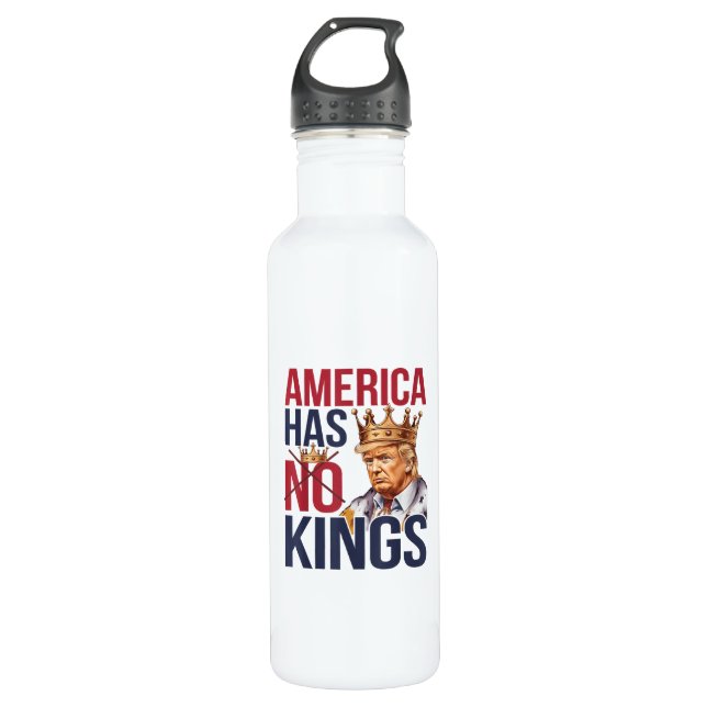 Botella De Agua No Kings In America Funny America Has No King Poli (Anverso)