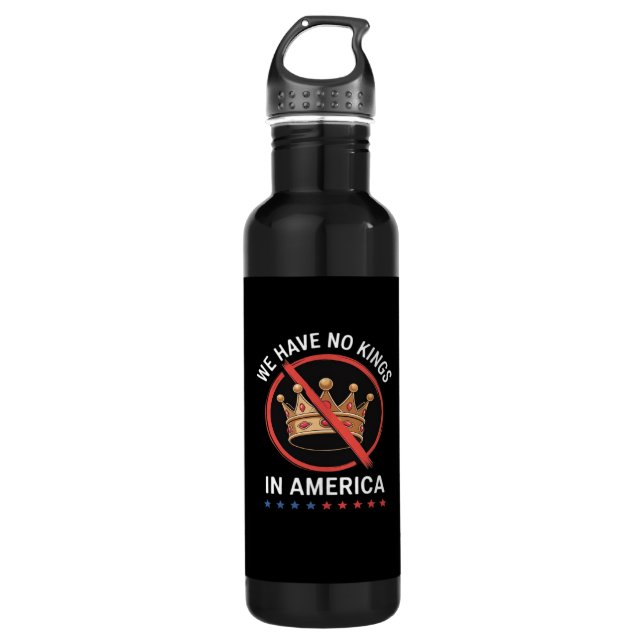 Botella De Agua No Kings In America Retro Classic (Anverso)