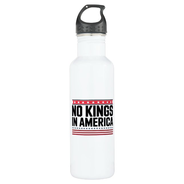 Botella De Agua No Kings In America USA Bold Design (Anverso)